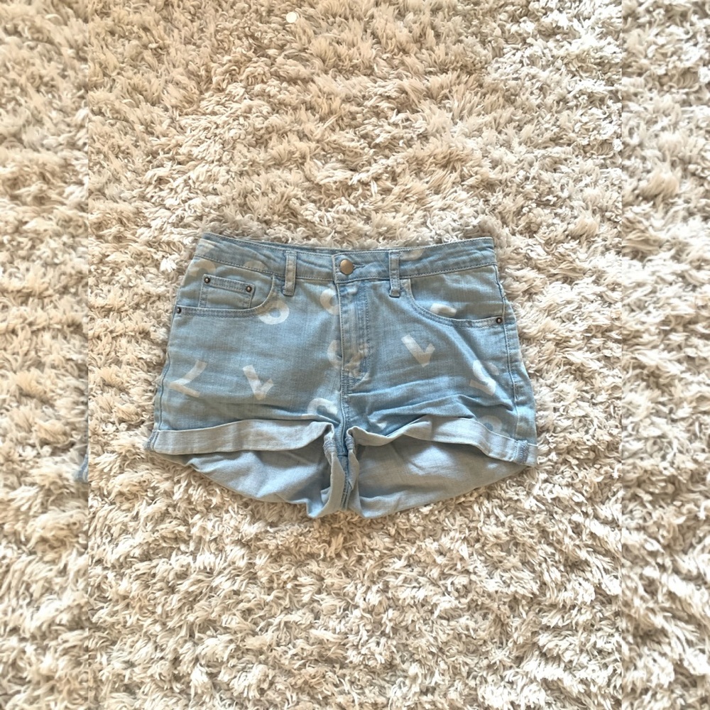 Numbers Denim Shorts - Forever 21